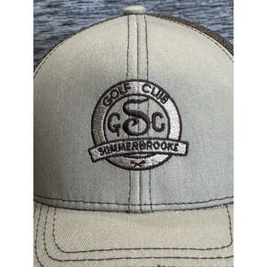 Summer Brooke Golf club. SnapBack Cap Hat.‎ Beige Mesh Trucker Style
